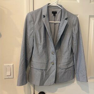 Gray Striped Blazer